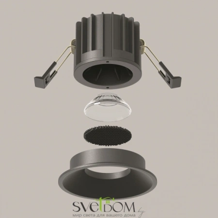 Встраиваемые светильники Maytoni DL058-12W3K-B от Магазина Svetdom.by