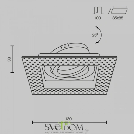 Встраиваемые светильники Maytoni DL003-01-W от Магазина Svetdom.by
