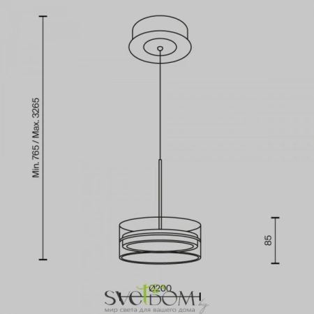 Подвесные светильники Maytoni MOD348PL-L14BBS3K от Магазина Svetdom.by