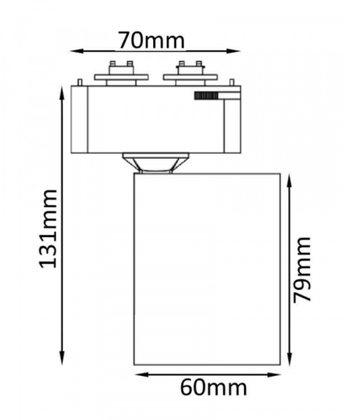 Cветильник трековый однофазный Crystal Lux CLT 0.31 001 60 WH