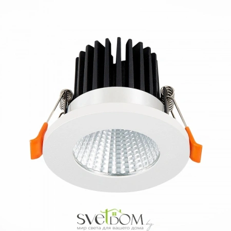 ST704.538.10 Св-к встр. Белый LED 1*10W 3000K 900Lm Ra>90 38° IP20 D80xH60 170-240V Встраиваемые светильники ST LUCE