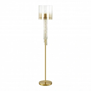 4886/1F HALL ODL_EX23 89 бронзовый/янтарн./металл/стекло Торшер E27 1*40W NICOLE