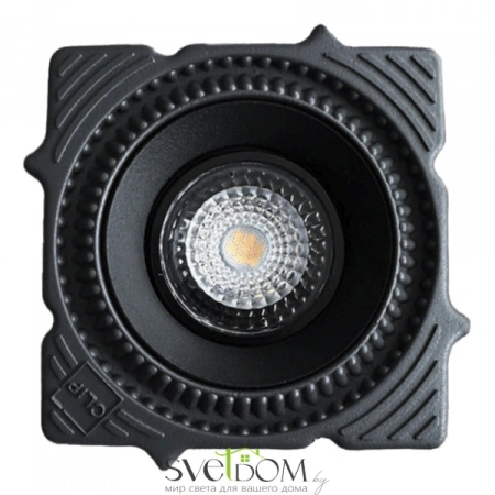 ST753.438.07 Св-к встр. светодиодный в натяжной ПВХ потолок Черный LED 1*7W 3000K 560Lm Ra80 60° IP2 Встраиваемые светильники ST LUCE