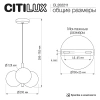 Подвесной светильник Citilux ORTON CL202211 G9 CITILUX