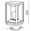Ландшафтный светильник Outdoor O452FL-01GF Maytoni