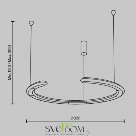 Подвесные светильники Maytoni MOD276PL-L20W3K1 от Магазина Svetdom.by