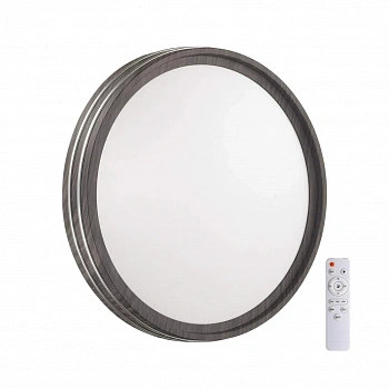 7604/EL PALE SN 124 Светильник пластик/белый/венге/хром LED 72Вт 3000-6300K D500 IP43 пульт ДУ TROSTO