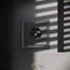 Розетки электрические с заземлением Voltum S70 VLS040107  Voltum VLS040107