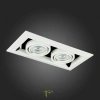 ST250.558.02 Св-к встр. Черный, Белый GU10 2*50W  IP20 L245xW126xH70 220V Без ламп Встраиваемые светильники ST LUCE