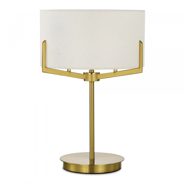 SLE3010-304-02 Светильник настольный Латунь/Белый E27 2*60W LINTON