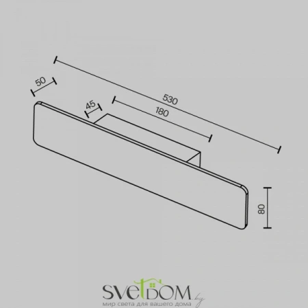 Настенные светильники C81WL-18W3K-B Maytoni | Svetdom.by