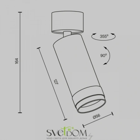 Потолочные светильники Maytoni C055CL-L12W4K-Z-B от Магазина Svetdom.by