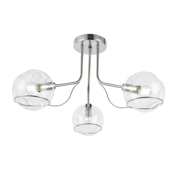 SLE102502-03 Светильник потолочный Хром/Прозрачный E14 3*40W BACA