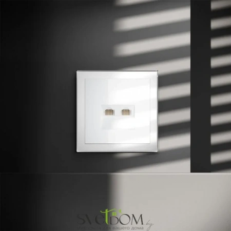 Розетка компьютерная двойная Voltum S70 VLS060201  Voltum