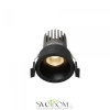 Встраиваемый светильник (Набор) Maytoni DL123-10W-3K-B Dip, 9Вт, LED, 3000K, Черный Maytoni