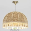 Citilux Базель CL407035 Подвесной светильник бронза с абажуром Вышивка CITILUX