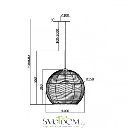 Подвесные светильники Maytoni MOD204PL-01B от Магазина Svetdom.by
