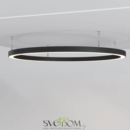 Радиусный профиль 35x35 Ø800мм 1/8 круга черный ALM-3535R-B-D-45°-0.8M