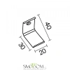 Комплект креплений (для профиля 30x30) 4 шт., ALM-3030-MT 642074 Maytoni