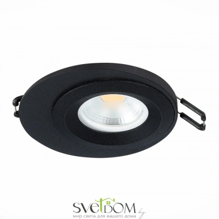 ST216.408.01 Св-к встр. Черный GU10 1*7W IP20 D100xH23 220V Без ламп Встраиваемые светильники ST LUCE