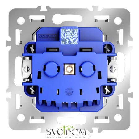 Розетки электрические с заземлением Voltum S70 VLS0401M Voltum VLS0401M