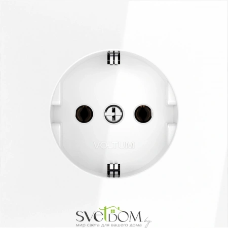 Розетки электрические с заземлением Voltum S70 VLS040101  Voltum