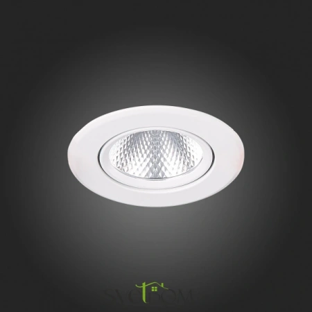 ST211.538.08.36 Св-к встр. Белый LED 1*8W 3000K 640Lm Ra80 36° IP20 D86xH50 220-240V Встраиваемые светильники ST LUCE
