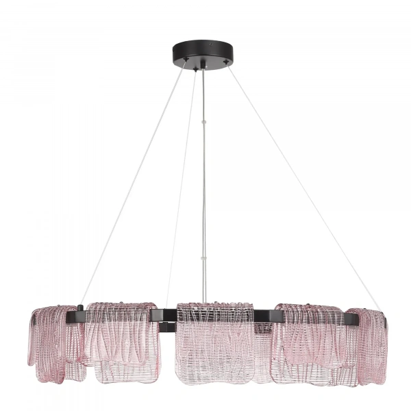 SL6021.403.66 Светильник подвесной ST-Luce черный/розовый LED 1*66W 4000K VOILE