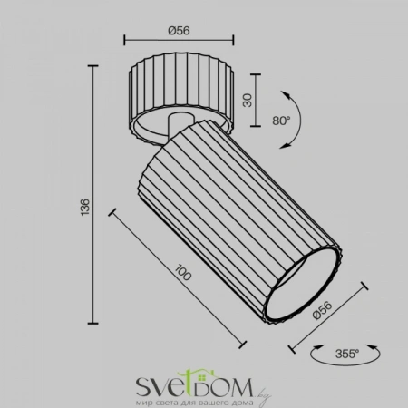 Потолочные светильники Maytoni C108CL-01-GU10-W от Магазина Svetdom.by