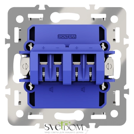 Механизм розетки акустической 4-местной Voltum S70 VLS0603M Voltum VLS0603M