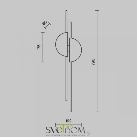 Настенные светильники MOD179WL-L22W4K Maytoni | Svetdom.by