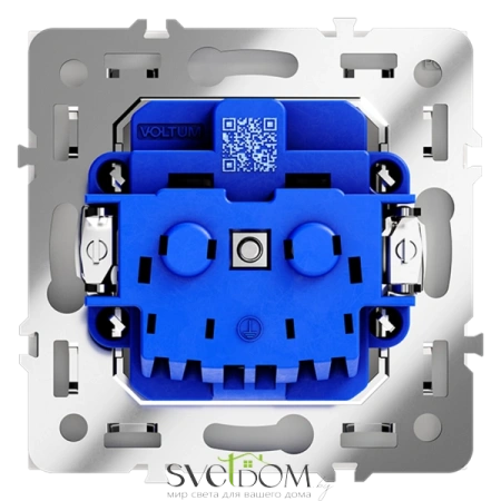 Розетки электрические с заземлением Voltum S70 VLS040102  Voltum VLS040102