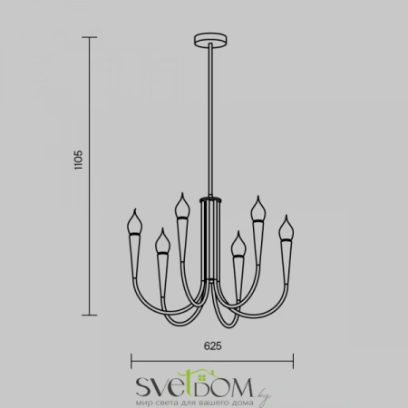 Подвесные светильники Freya FR5253PL-06BS от Магазина Svetdom.by