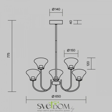 Подвесные светильники Maytoni MOD402PL-L20BS3K от Магазина Svetdom.by