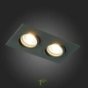 ST251.408.02 Св-к встр. Черный GU10 2*50W  IP20 L170xW92xH27 220V Без ламп Встраиваемые светильники ST LUCE