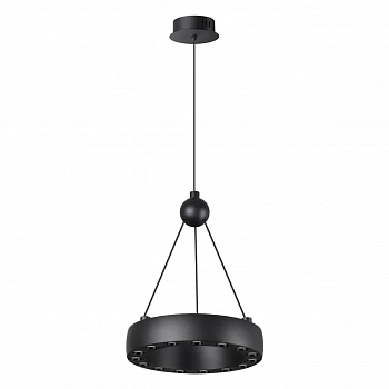 359396 OVER NT24 000 черный Светильник подвесной светодиодный, длина провода 2м IP20 LED 12W вниз/5W вверх 220V 1360Лм 3000K TURN