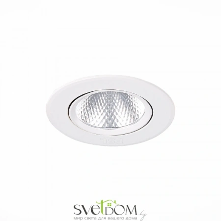 ST211.548.06.24 Св-к встр. Белый LED 1*6W 4000K 480Lm Ra80 24° IP20 D86xH50 220-240V Встраиваемые светильники ST LUCE