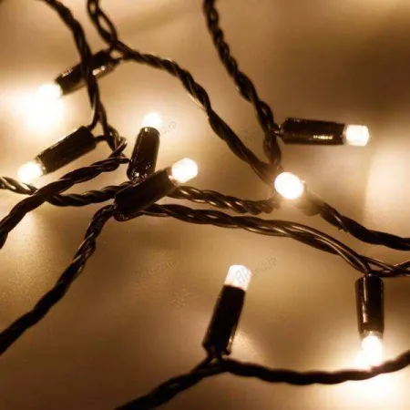 ARLIGHT Светодиодная гирлянда ARD-STRING-PRO-10000-BLACK-100LED-FLASH WARM (230V, 7W) (Ardecoled, IP65)