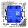 Выключатель с самовозвратом двухклавишный Voltum S70 VLS020604  Voltum VLS020604