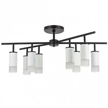 Lightstar LR7283681 Люстра RULLO 8х50W GU10 ЧЕРНЫЙ/БЕЛЫЙ (571728+214436-8+202431-8)