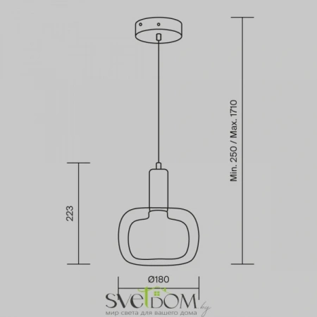 Фото Подвесные светильники Maytoni MOD411PL-01G Подвесные светильники Maytoni MOD411PL-01G от Магазина Svetdom.by