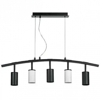 Lightstar LR735373362 Люстра RULLO 5х50W GU10 ЧЕРНЫЙ/БЕЛЫЙ (571735+214437-3+214436-2)