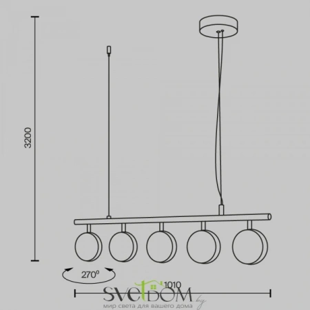 Подвесные светильники Maytoni MOD299PL-L48BC3K от Магазина Svetdom.by
