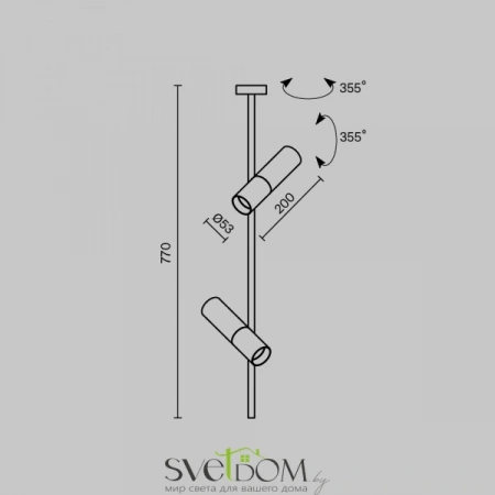 Потолочные светильники Maytoni C021CL-02B от Магазина Svetdom.by