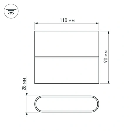 Светильник SP-Wall-110WH-Flat-6W Day White Arlight 021086 Arlight