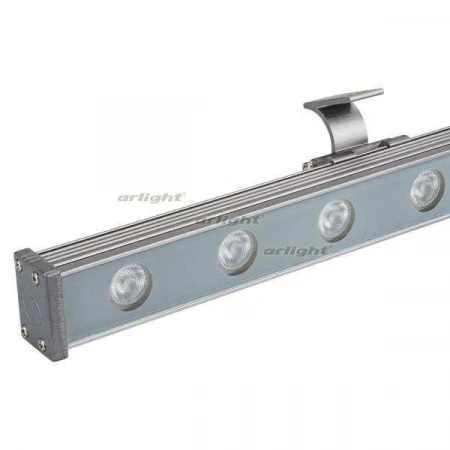 ARLIGHT Светодиодный прожектор AR-LINE-1000S-18W-24V RGB (Grey, 30 deg, DMX512) (Arlight, Закрытый)