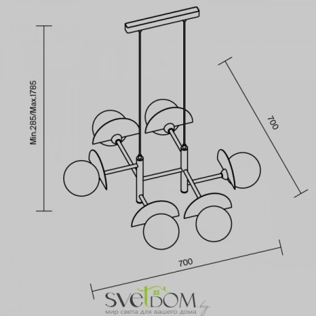 Подвесные светильники Freya FR5391PL-06CFL от Магазина Svetdom.by