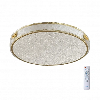 7722/65L PIKO LED SN 38 Светильник металл/пластик/стекло/белый/золотой LED 65Вт 3000-6000K D470 IP20 пульт ДУ FELICE