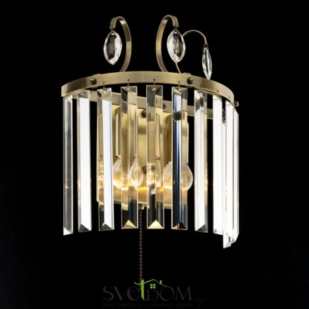 Citilux Инга CL335323 Бра хрустальное с выключателем Бронза CITILUX