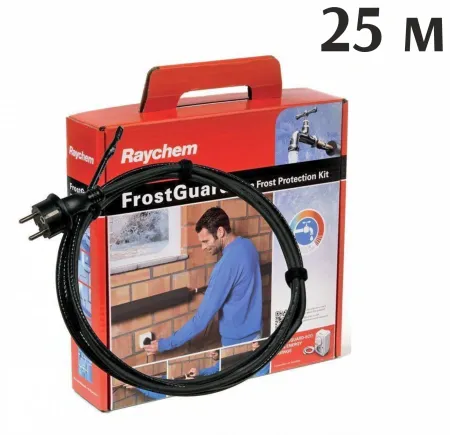 Кабель FrostGuard 25 м. для обогрева труб Raychem RaFG0250